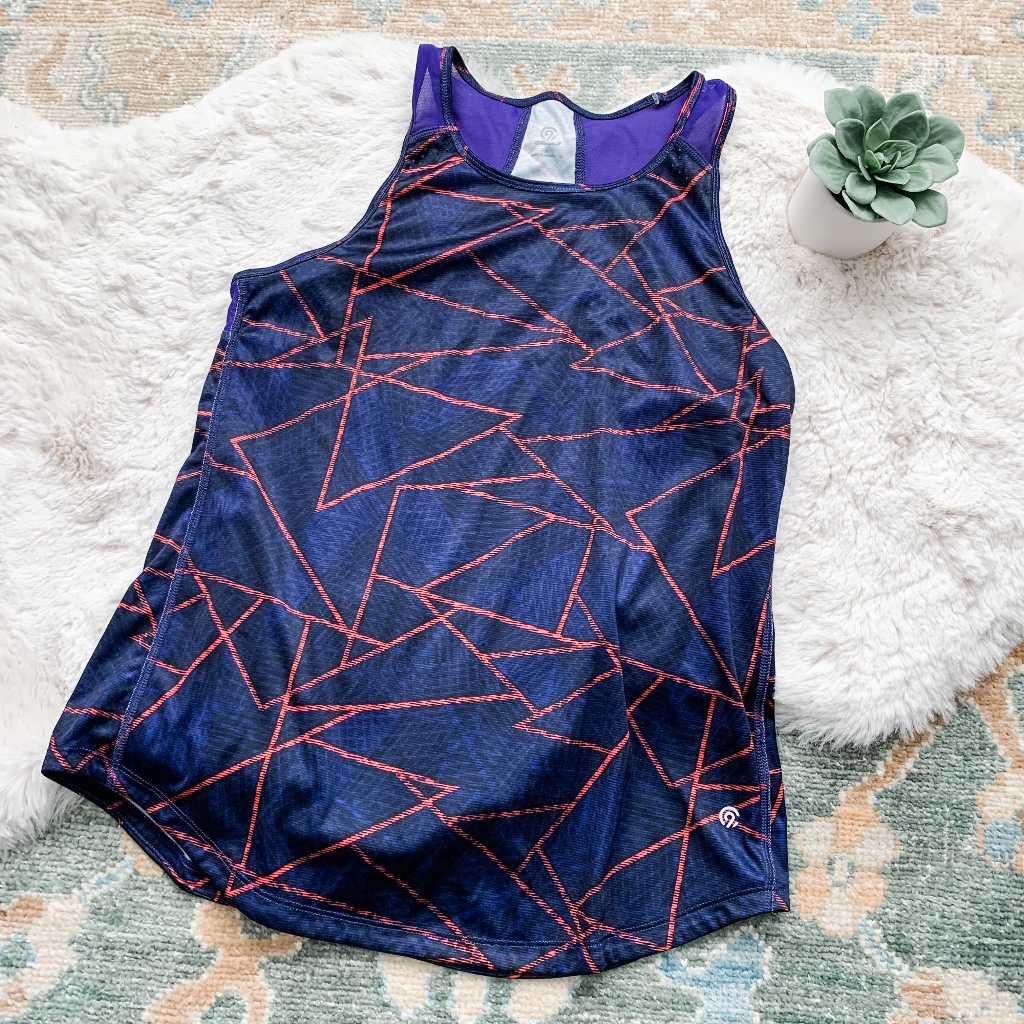 C9 By Champion Purple & Orange Racerback Tank Top- Size Medium